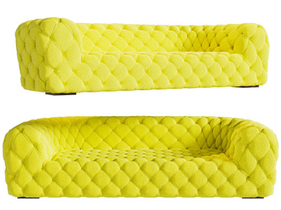 欧式布艺多人沙发3d模型 欧式布艺多人沙发