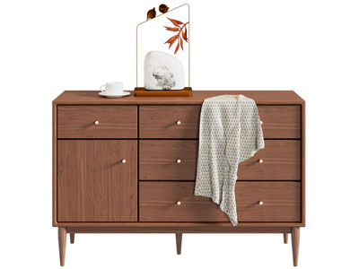 新中式中古风玄关柜 边柜3d模型 新中式中古风玄关柜 边柜