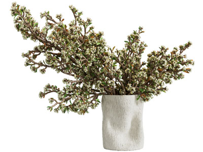 现代陶艺花瓶花卉