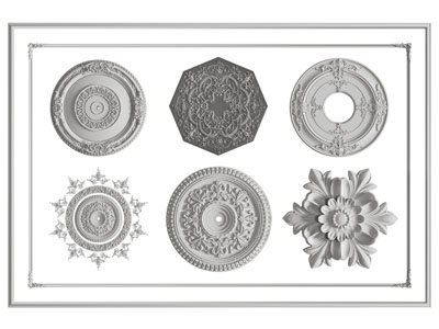 欧式雕花灯盘 石膏线条