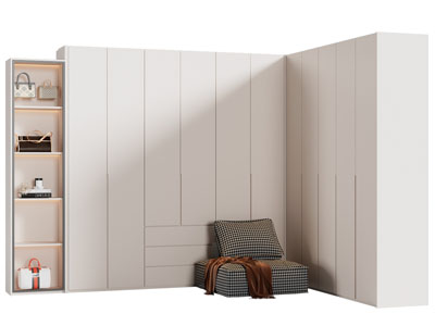 现代转角衣柜 懒人沙发3d模型 现代转角衣柜 懒人沙发