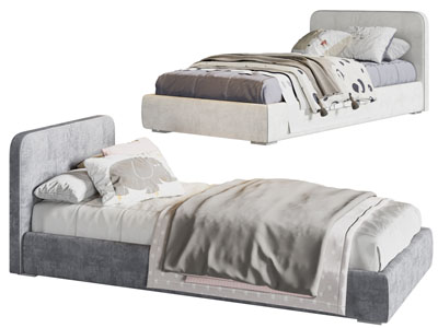 现代儿童床 单人床