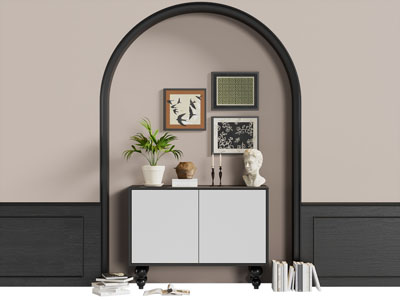 法式玄关柜 边柜 挂画3d模型 法式玄关柜 边柜 挂画