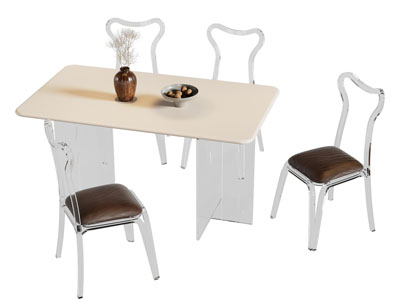 现代餐桌椅组合