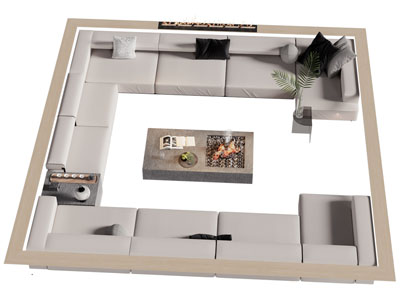 现代多人沙发 茶几组合3d模型 现代多人沙发 茶几组合