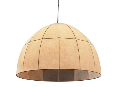 现代半圆形布艺灯罩吊灯