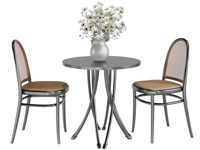 现代休闲餐桌椅组合