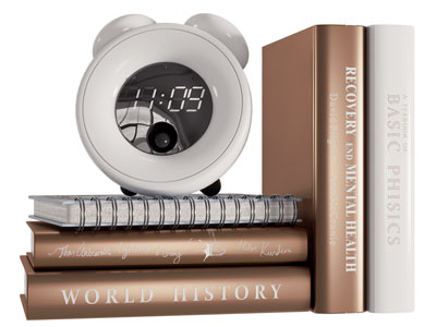 现代书本 闹钟