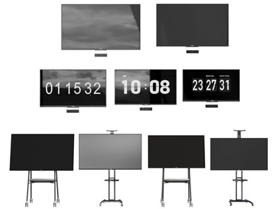 现代支架液晶电视3d模型 现代支架液晶电视