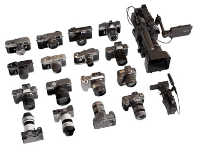 现代摄影机 数码相机3d模型 现代摄影机 数码相机