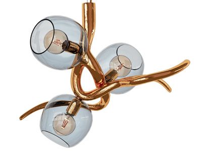 现代轻奢玻璃灯罩吊灯