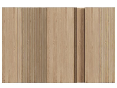 现代栅格木饰面 护墙板 背景墙