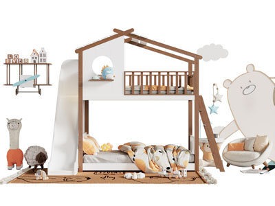 现代儿童上下床 上下铺