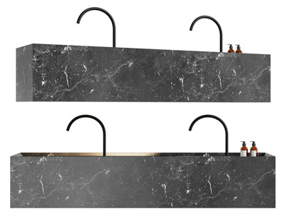 现代大理石洗手盆