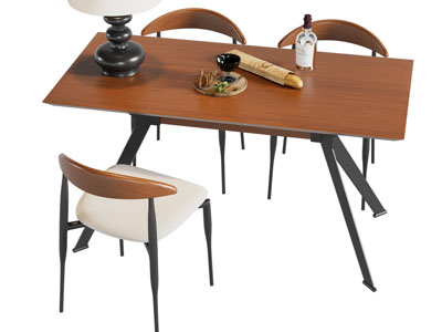 法式餐桌椅组合