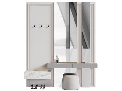 现代玄关化妆 梳妆台