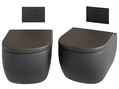 现代黑色马桶3d模型 现代黑色马桶