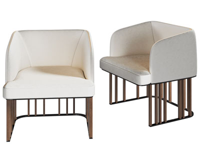 新中式单人沙发