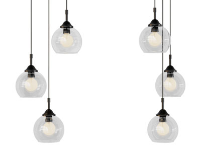 现代玻璃灯罩吊灯