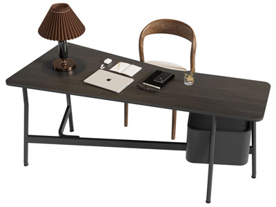 法式书桌椅组合3d模型 法式书桌椅组合