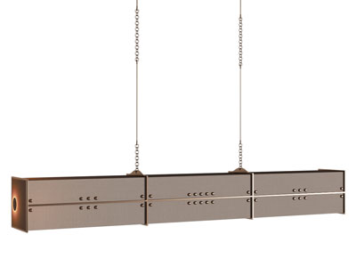 现代长方形一字型吊灯