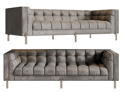 现代布艺多人沙发3d模型 现代布艺多人沙发