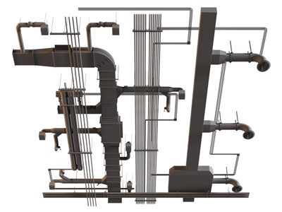 工业风loft管道天花吊顶