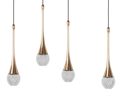 现代雨滴造型的吊灯