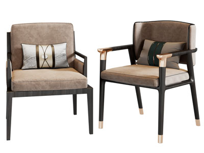 新中式休闲椅子 扶手椅子