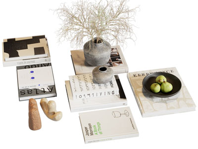 现代书本 陶艺花瓶花卉 摆件组合