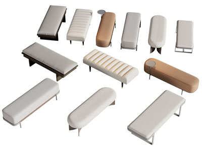 现代长方形沙发凳子