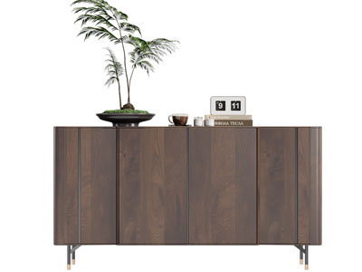 现代中古风玄关柜 边柜3d模型 现代中古风玄关柜 边柜