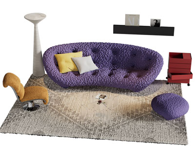 现代多人沙发 沙发凳子 休闲椅子3d模型 现代多人沙发 沙发凳子 休闲椅子