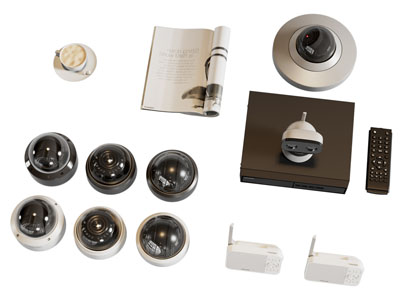 现代360度无死角摄像镜头3d模型 现代360度无死角摄像镜头