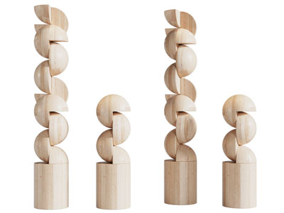 现代木质工艺品摆件组合