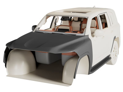 现代卡通汽车内部结构