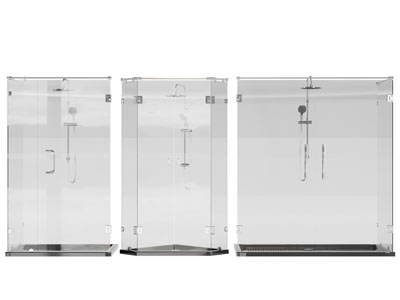 现代玻璃淋浴房3d模型 现代玻璃淋浴房