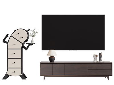 现代电视柜 电视 边柜