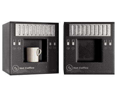 现代老式咖啡机3d模型 现代老式咖啡机