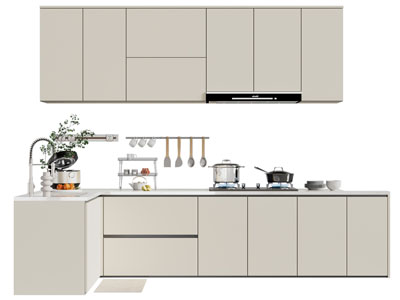 现代整体橱柜 吊柜 厨具组合