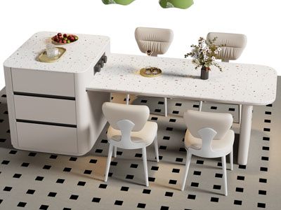 现代吧台餐桌椅组合