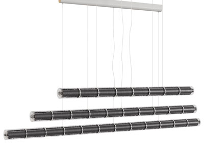 现代一字型 棒管吊灯