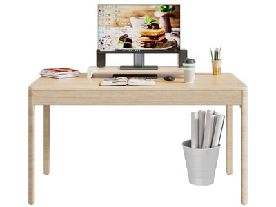 现代长方形书桌3d模型 现代长方形书桌