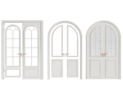 法式玻璃双开门 大门