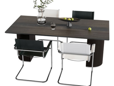 现代实木餐桌椅组合