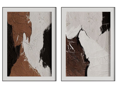 现代装饰挂画 肌理画