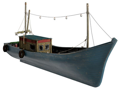 工业风loft轮船 渔船