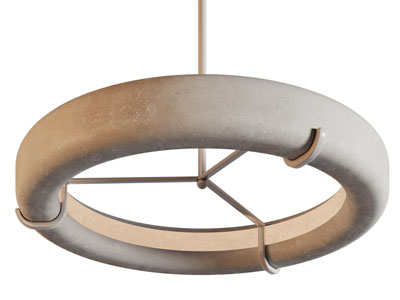 侘寂风圆环吊灯