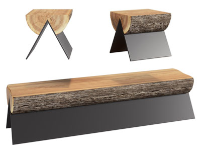 现代木桩凳子 长凳子