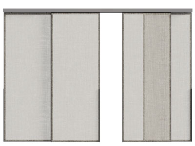 现代玻璃推拉门